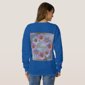 Gezegende Faux Glitter Flowers Sweatshirt (Achterkant volledig)