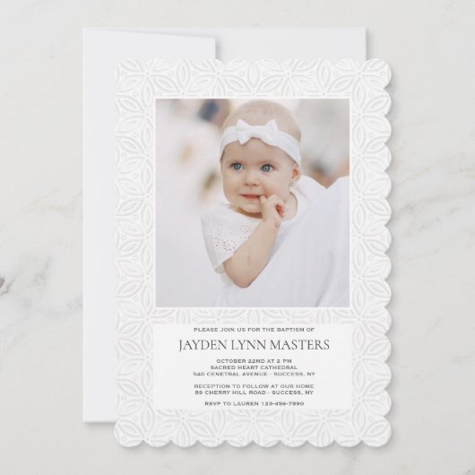 Gezegende foto uitnodiging (Voorkant)