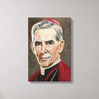 Gezegende Fulton J. Sheen Portret Canvas Afdruk