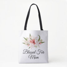 Gezegende Fur Moeder met Waterverf Bloemendesign