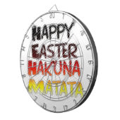 Gezegende Happy Paast Hakuna Matata Holiday Season Dartbord (Voorkant Rechts)