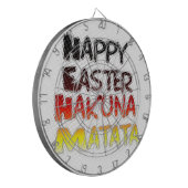 Gezegende Happy Paast Hakuna Matata Holiday Season Dartbord (Voorkant Links)