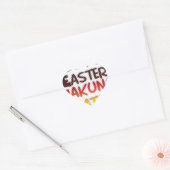Gezegende Happy Paast Hakuna Matata Holiday Season Hart Sticker (Envelop)