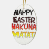 Gezegende Happy Paast Hakuna Matata Holiday Season Keramisch Ornament (Links)