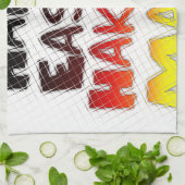 Gezegende Happy Paast Hakuna Matata Holiday Season Theedoek (Gevouwen)