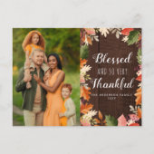 gezegende herfst laat Thanksgiving achter Briefkaart (Voorkant)