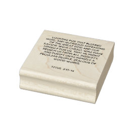 Gezegende Hoop Schrift Rubberstempel
