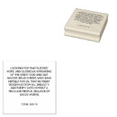 Gezegende Hoop Schrift Rubberstempel (Gestempeld)