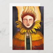 Gezegende imbolc! feestdagenkaart (Voorkant / Achterkant)