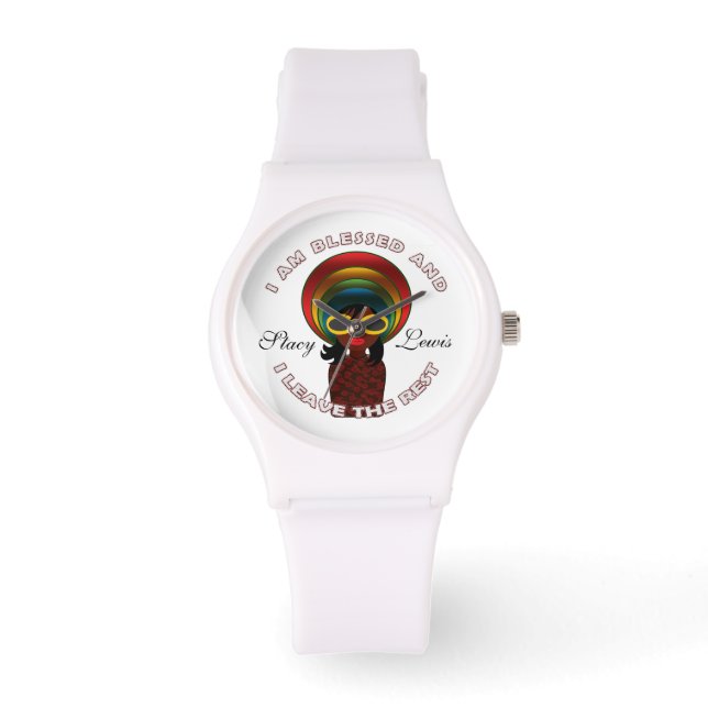 Gezegende Inspirerend dankbare Grateful Custom Horloge (Voorkant)