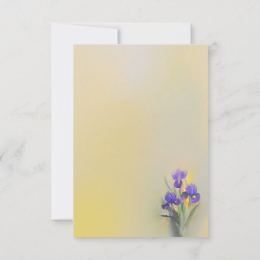 Gezegende Iris notecard Kaart (Achterkant)