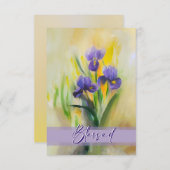 Gezegende Iris notecard Kaart (Voorkant / Achterkant)