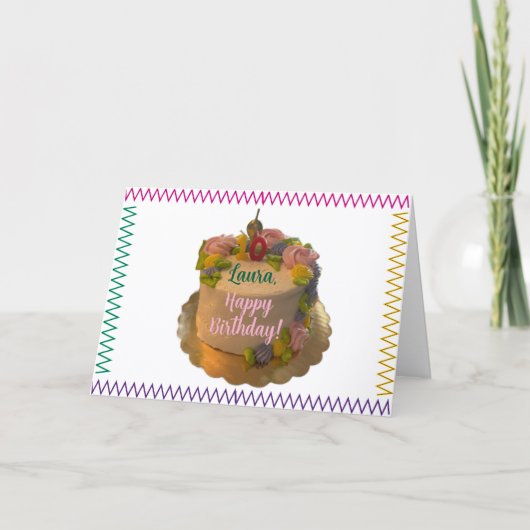 Gezegende Kaart van de 10e verjaardag (Voorkant)