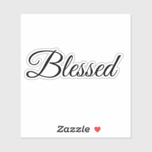 Gezegende kalligrafie Moderne typografie Elegant Sticker