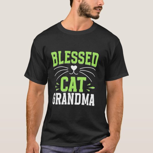 Gezegende Kat Oma T-shirt (Voorkant)
