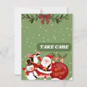 "Gezegende kerstkaart met malse feestelijke ontwer (Achterkant)