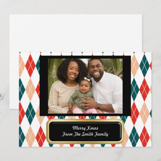 Gezegende kerstwensen - Aangepaste Christelijke Ka Feestdagenkaart (Voorkant / Achterkant)