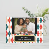 Gezegende kerstwensen - Aangepaste Christelijke Ka Feestdagenkaart (Staand voorkant)