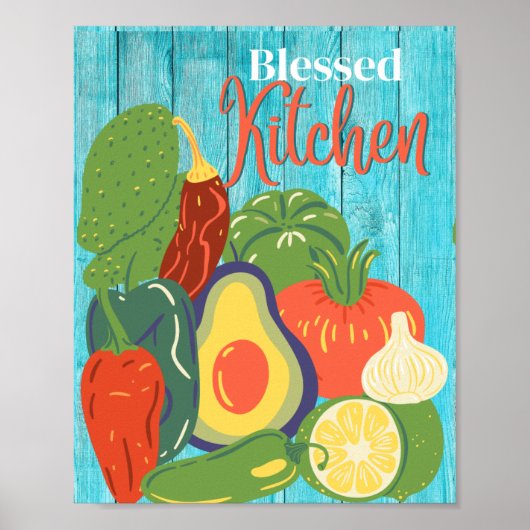 gezegende keuken poster (Voorkant)