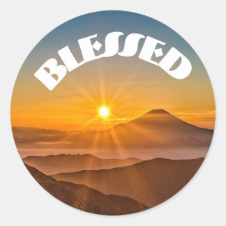 Gezegende Klassieke Ronde Sticker