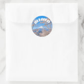 Gezegende Klassieke Ronde Sticker (Tas)