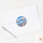 Gezegende Klassieke Ronde Sticker (Envelop)