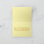 Gezegende Klassieker Happy Thanksgiving Feestdagen Kaart (Binnen)