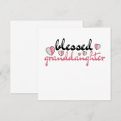 Gezegende kleindochter van mijn mooie grootouders kaart (Voorkant / Achterkant)