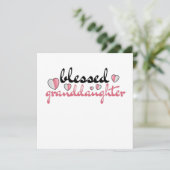 Gezegende kleindochter van mijn mooie grootouders kaart (Staand voorkant)