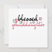 Gezegende kleindochter van mijn mooie grootouders kaart (Voorkant)
