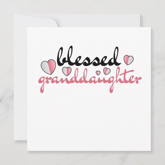 Gezegende kleindochter van mijn mooie grootouders kaart (Voorkant)