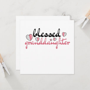 Gezegende kleindochter van mijn mooie grootouders kaart