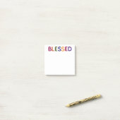 Gezegende Kleurrijke 3 x 3 Post-it® Notes (Op bureau)