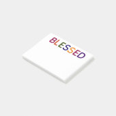 Gezegende Kleurrijke 4 x 3 Post-it® Notes (Schuin)
