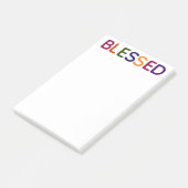 Gezegende Kleurrijke 4 x 6 Post-it® Notes (Schuin)