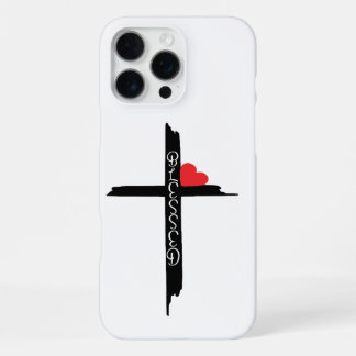 gezegende kruis telefoonhoesje iPhone 16 pro max hoesje