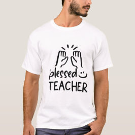 Gezegende Leraar Faith Terug naar school T-shirt
