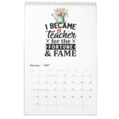 Gezegende leraar kalender (Feb 2027)