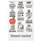 Gezegende leraar kalender (Hoes)