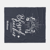 Gezegende leraar Kindergarten Opdrachtgever Fleece Deken (Voorkant (Horizontaal))