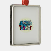 Gezegende leraar metalen ornament (Rechts)