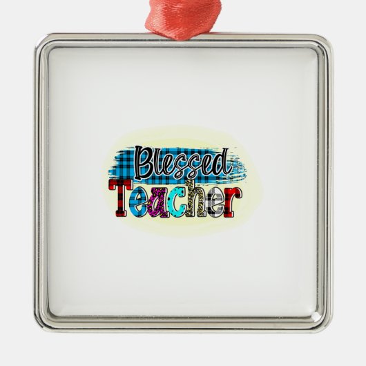 Gezegende leraar metalen ornament (Voorkant)