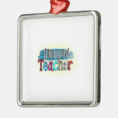 Gezegende leraar metalen ornament (Links)
