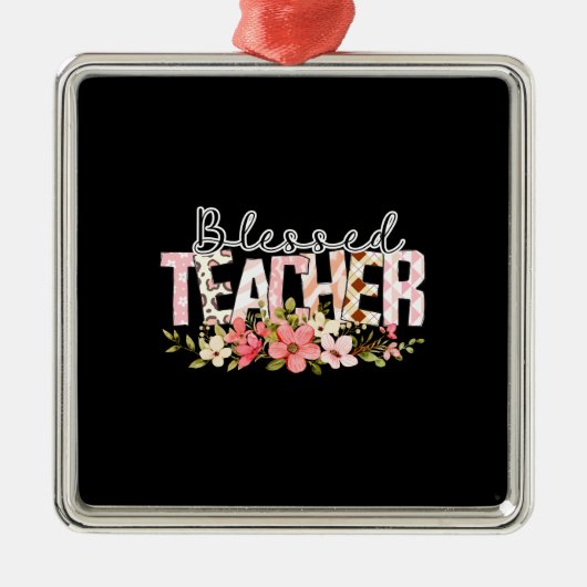 Gezegende leraar metalen ornament (Voorkant)