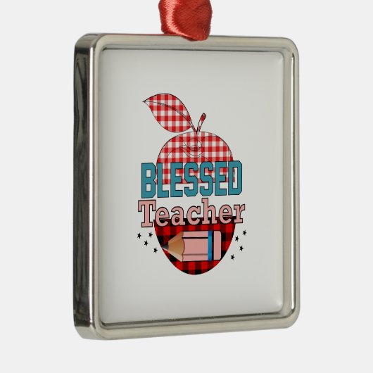 Gezegende leraar metalen ornament (Rechts)