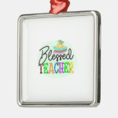 Gezegende leraar metalen ornament (Links)