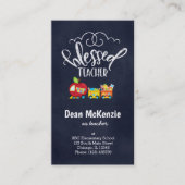 Gezegende leraar visitekaartje (Voorkant)