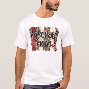 Gezegende Luipaardprint-honkbal T-shirt