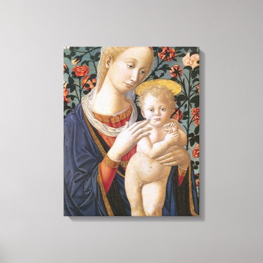 Gezegende Maagd Madonna en Kind Jesus Canvas Afdruk (Voorkant)