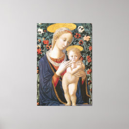 Gezegende Maagd Madonna en Kind Jesus Canvas Afdruk
